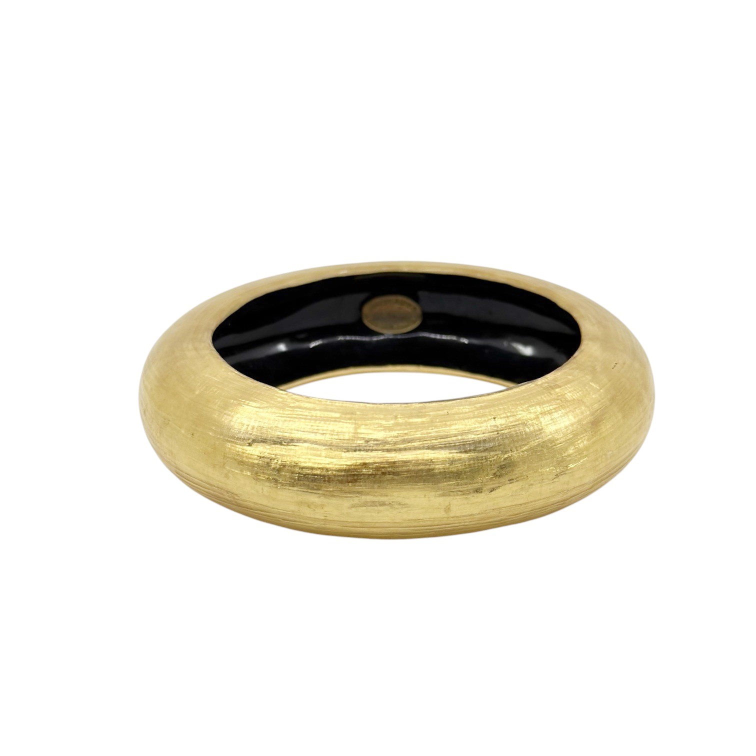 vintage Alexis Bittar gold lucite bangle bracelet - GM1087 - photo 3