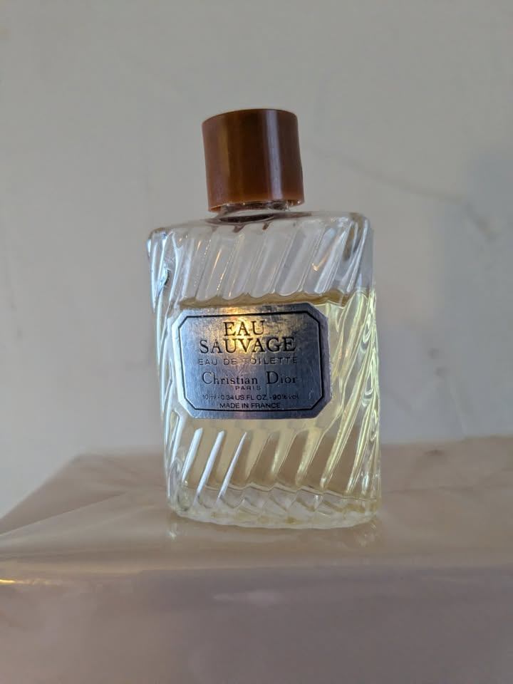 Vintage Dior Eau Sauvage Perfume 10 ml Splash Bottle - photo 3