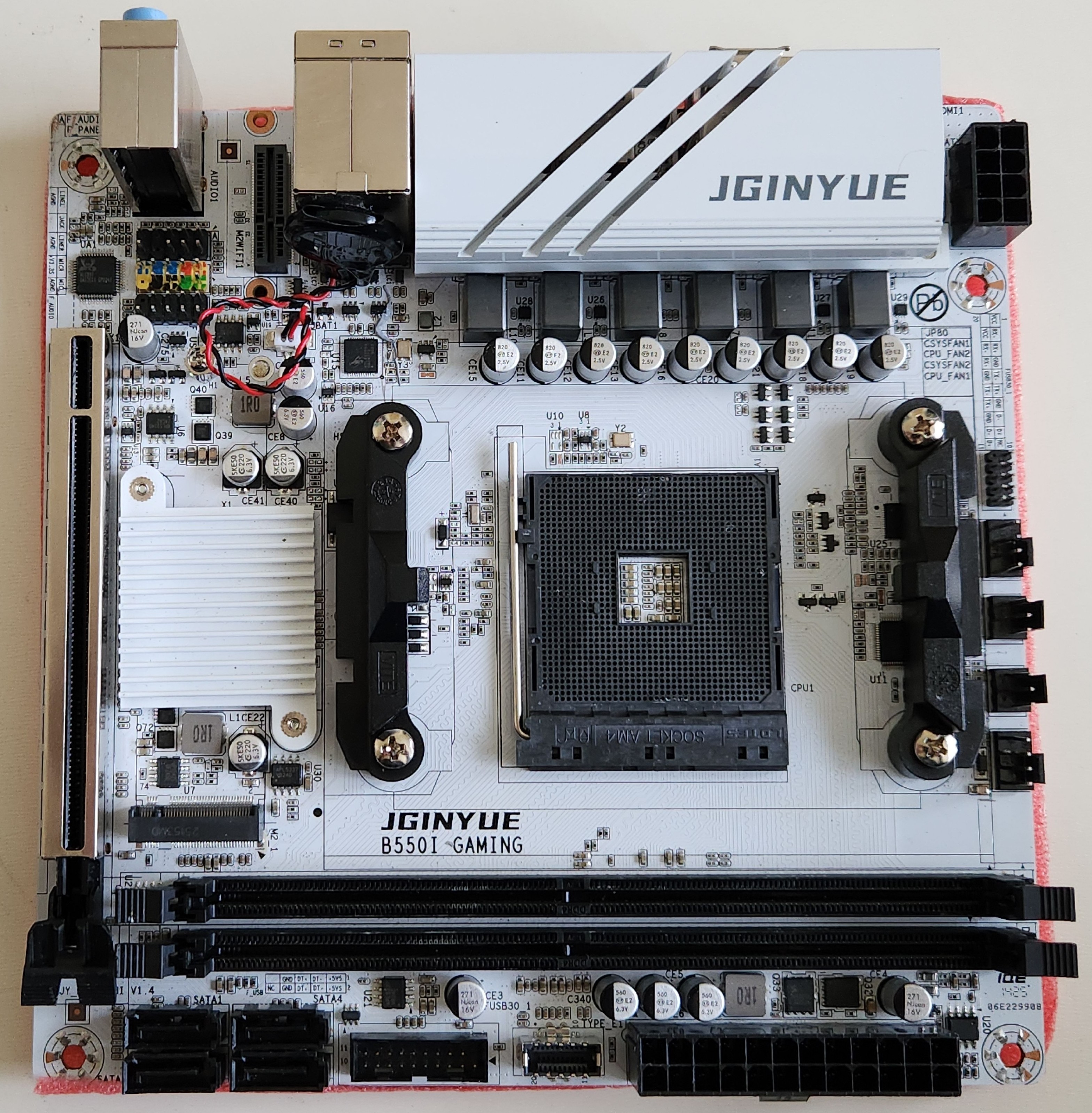 JGINYUE B550I Gaming Mini-ITX Motherboard, AM4, WiFi 6, DDR4 - photo 3