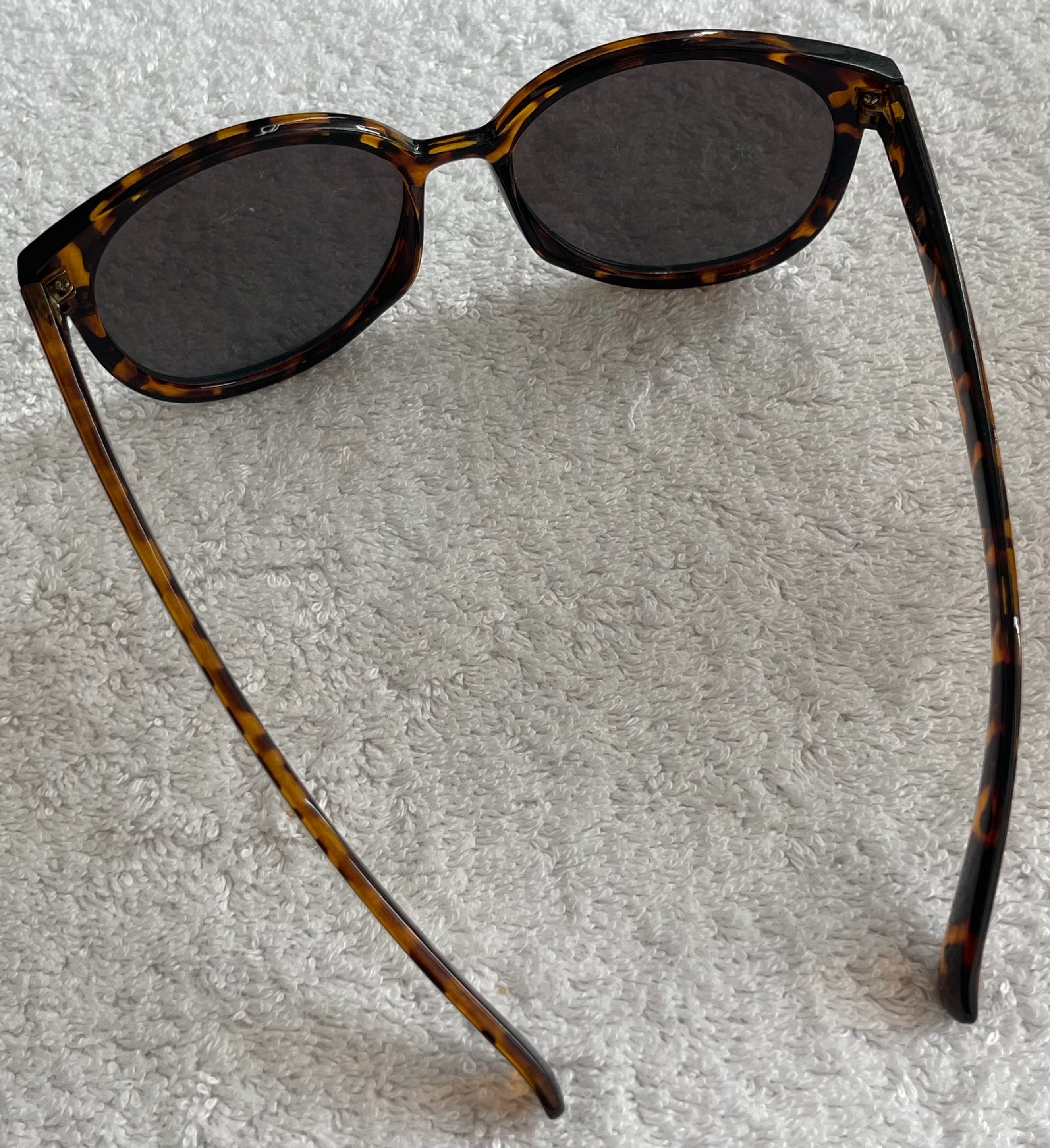 Oversized Dark Tortoiseshell Sunglasses Frame - Round - photo 4