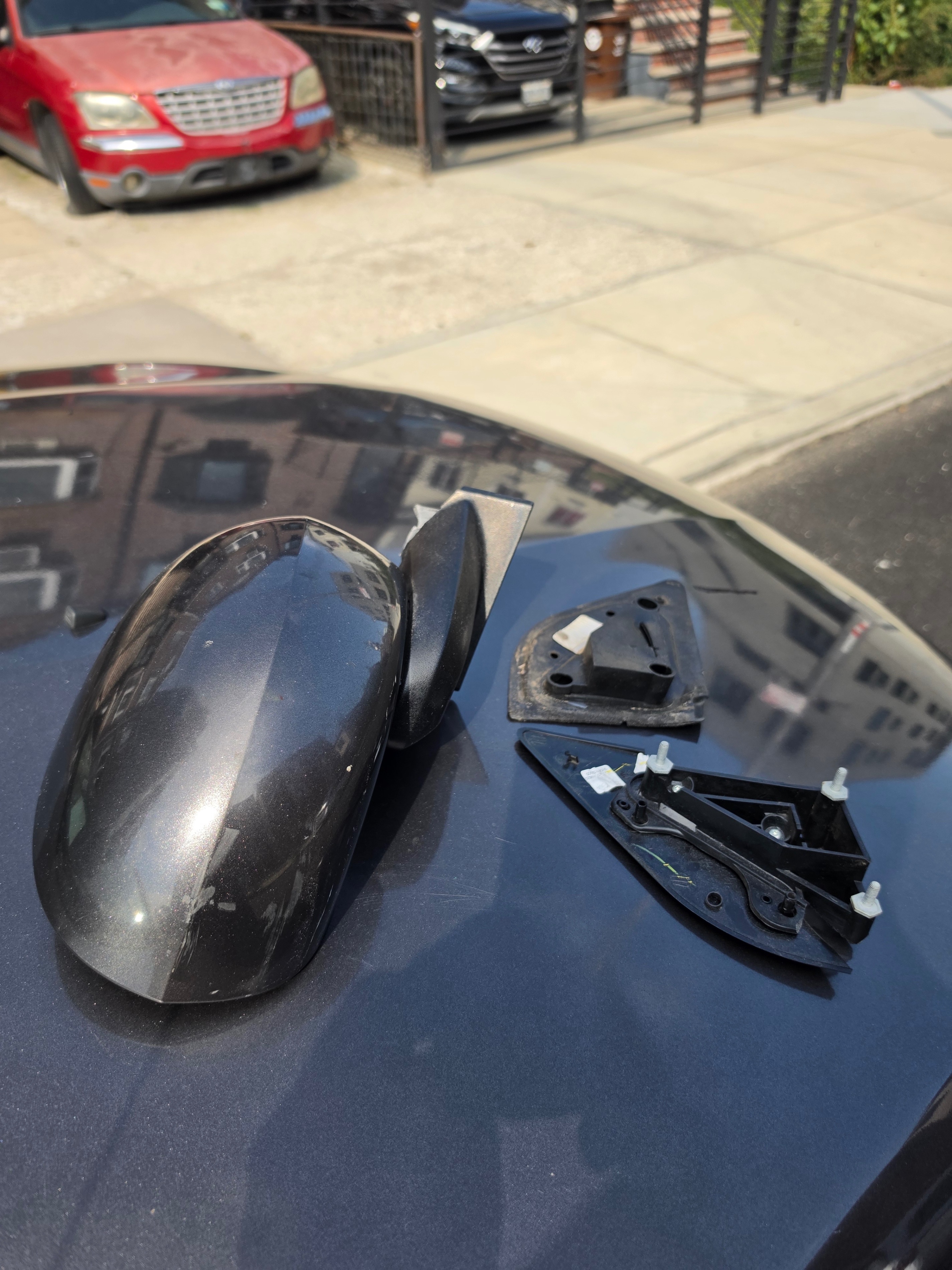 2016 Jeep Compass Right Side Mirror OEM Power Heated Gray - photo 2