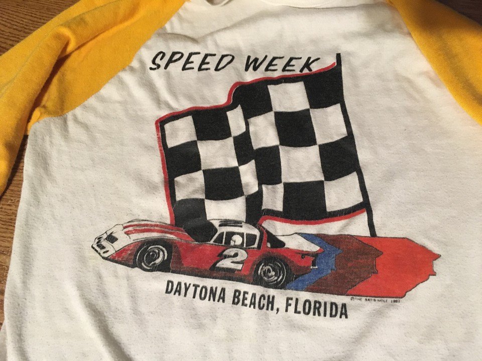 DAYTONA BEACH, FLORIDA THE RAT'S HOLE 1982 NASCAR SPEED SHIRT - photo 2