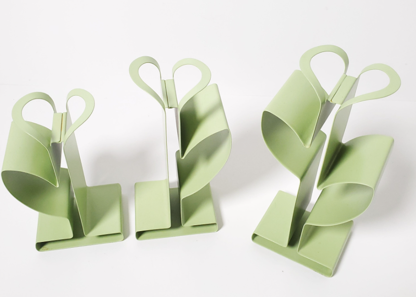 PartyLite Green Metal Sprout Votive Holder Trio Botanical Decor - photo 3