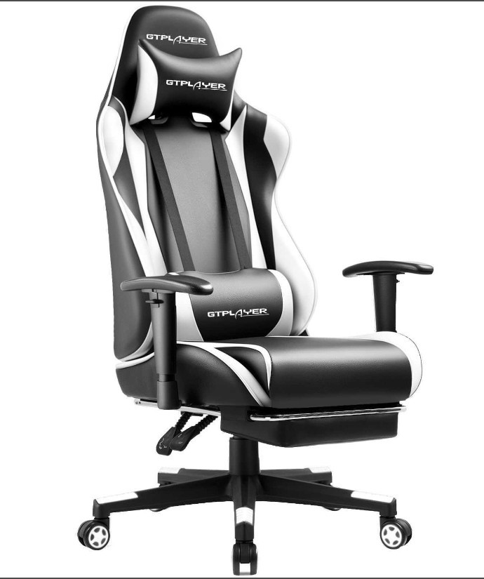 GTPLAYER Gaming Chair with Footrest
