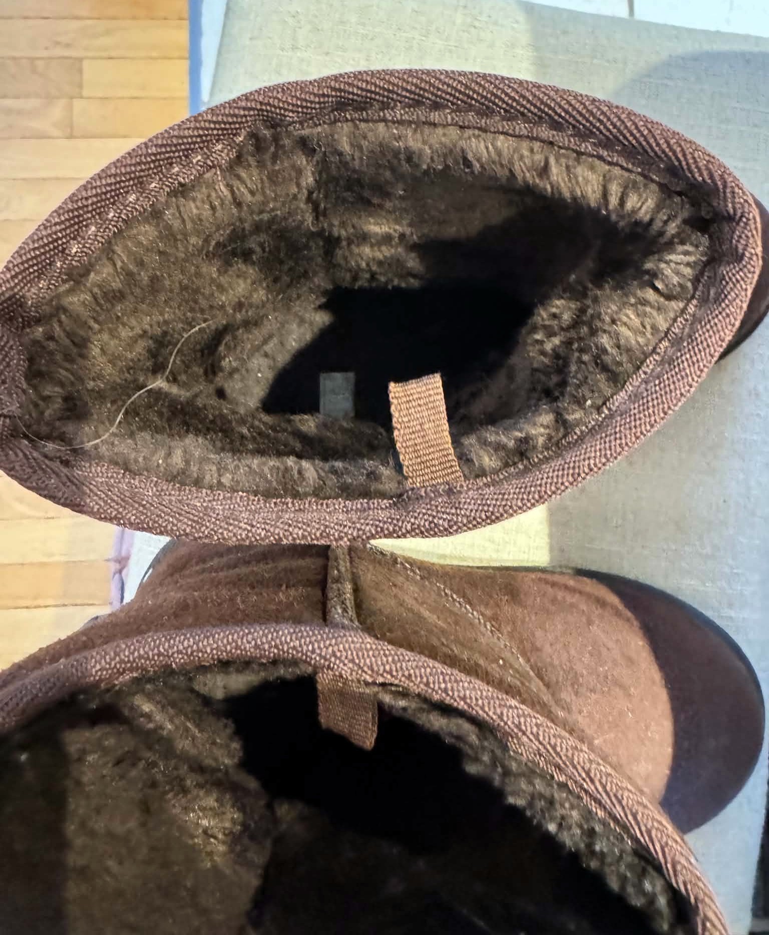 Dark Brown Faux Suede Winter Boots / Bottes en faux suède brunes - photo 3