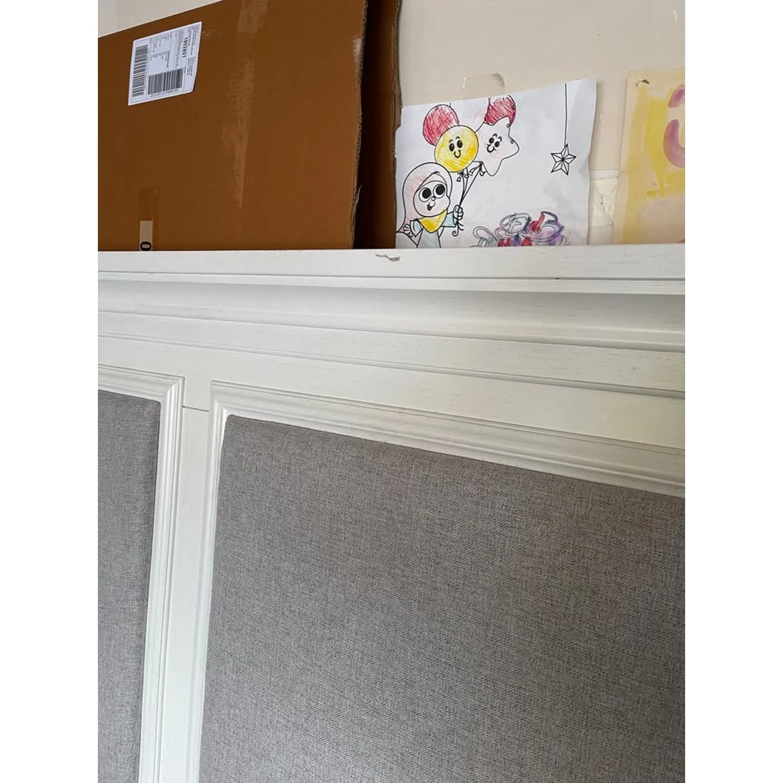 Pierce California King Bed Frame Antique White USB 2 Drawers