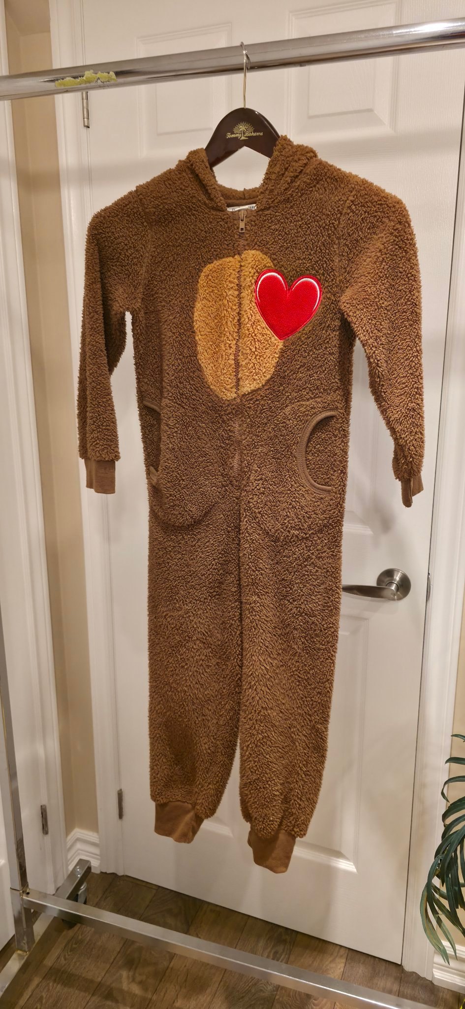 Kids FUNZIETIME reindeer onesie 6X, Halloween costume