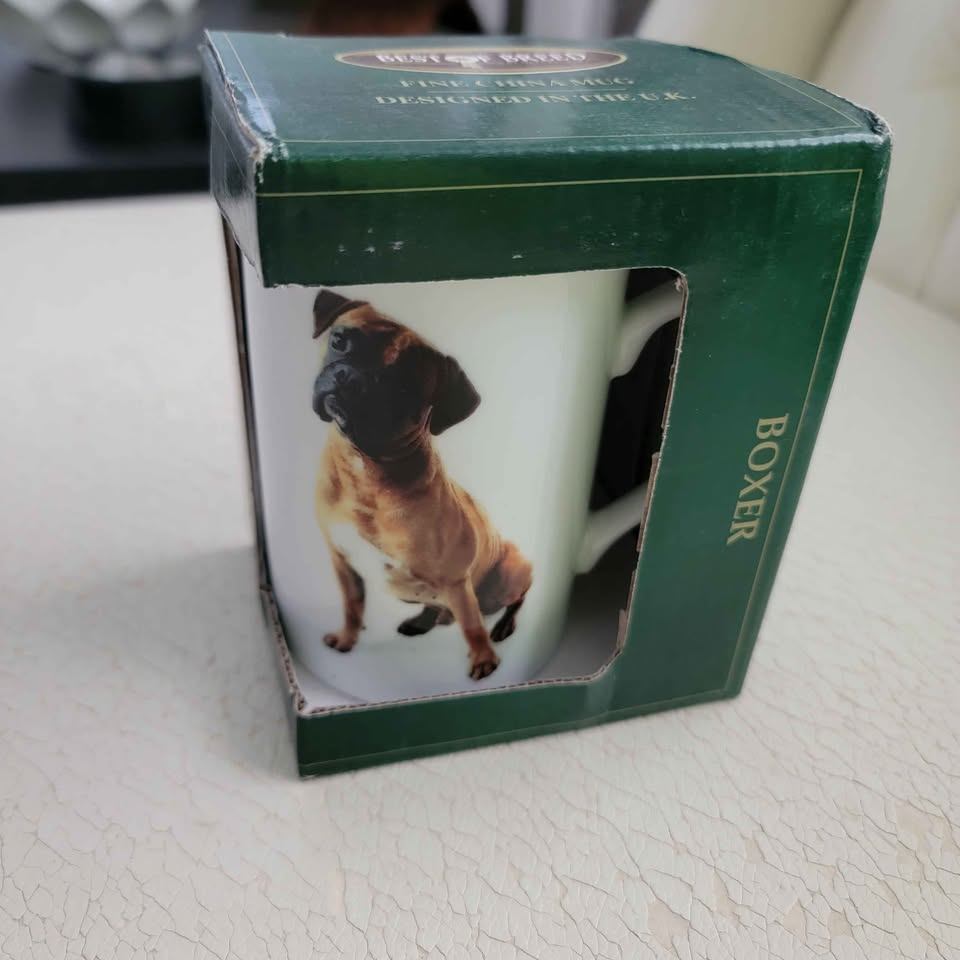 Best of Breed Fine China Mug – Boxer Dog – Naturecraft UK – New