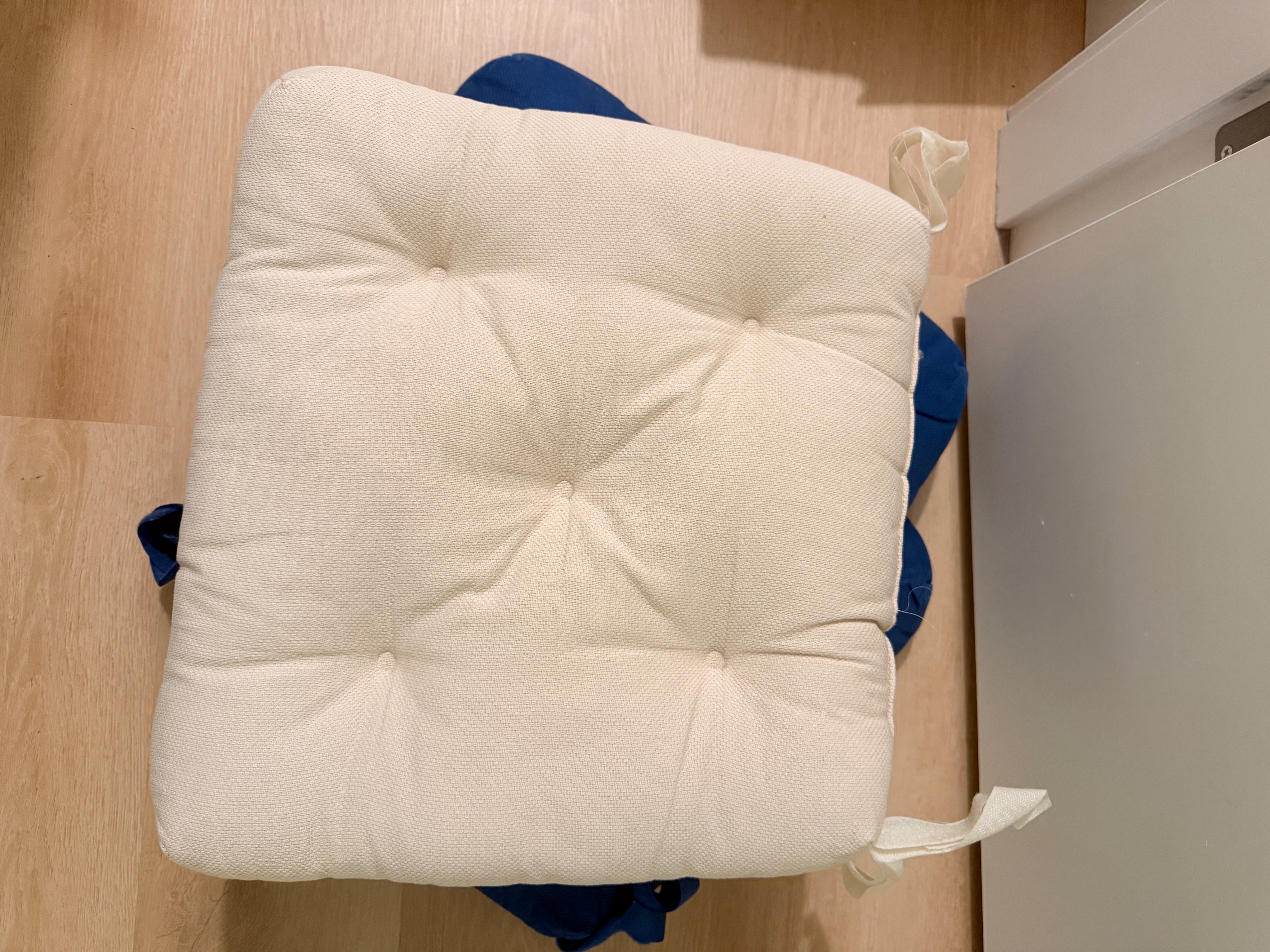 IKEA MALINDA Chair Cushions – Blue & Cream - photo 2