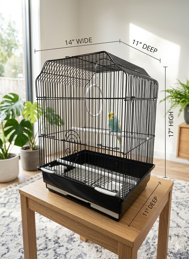 14x11" Victorian Top Small Bird Cage - photo 2