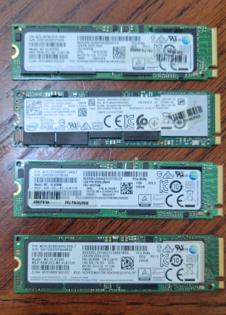 Samsung 256GB NVME SSD Hard Drives - photo 2