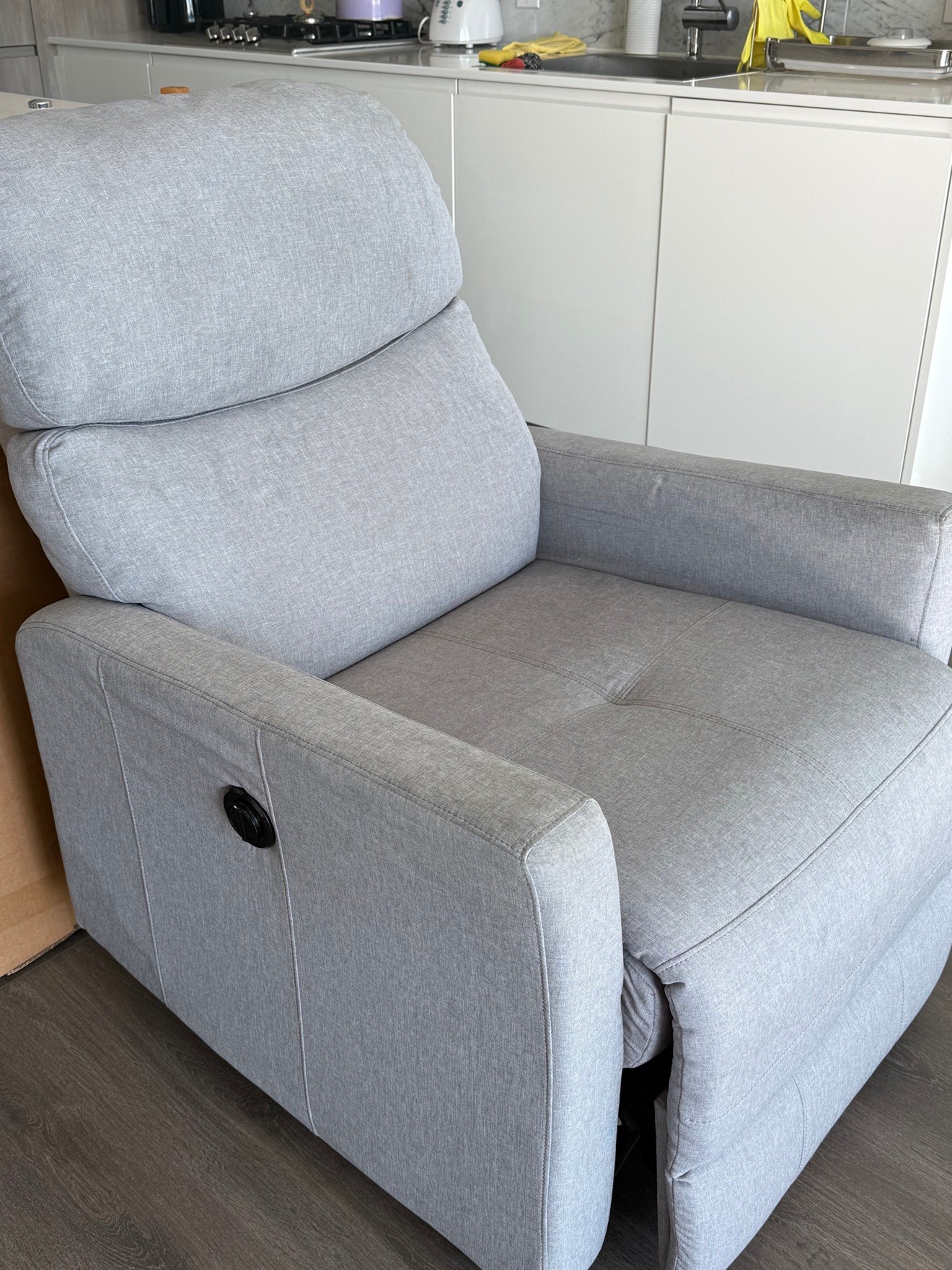 Power Recliner Armchair with Footrest – Like New