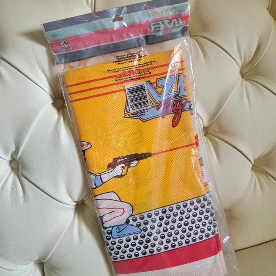 1986 Lazer Tag paper table cover sealed