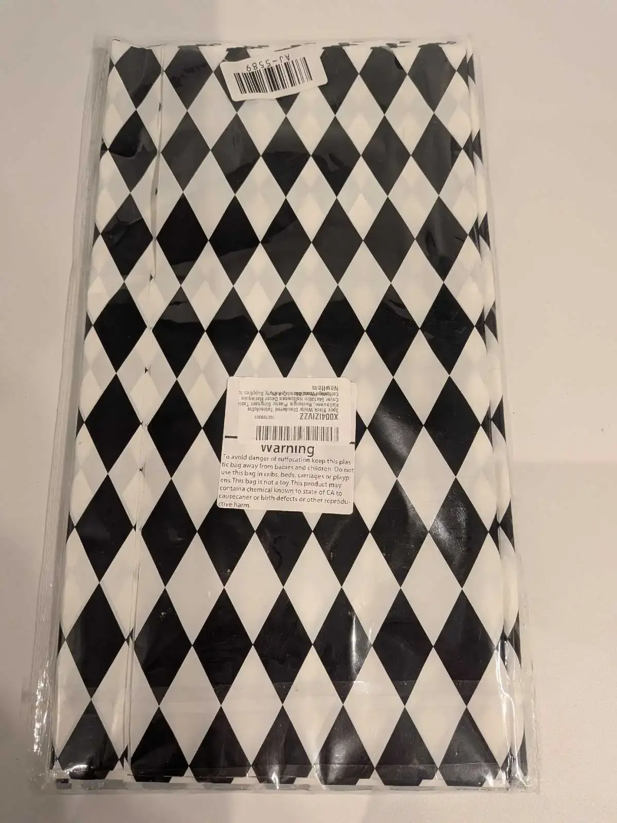 3 Pcs Harlequin Checkered Tablecloths - photo 2