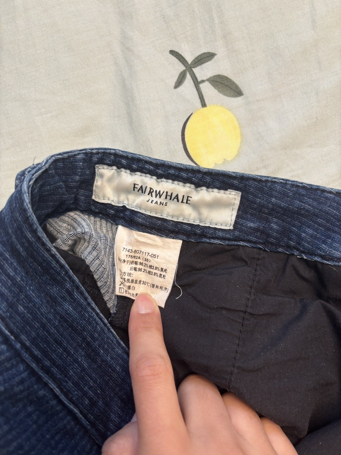 Men's denim joggers — Fairwhale, size 33, new - photo 2