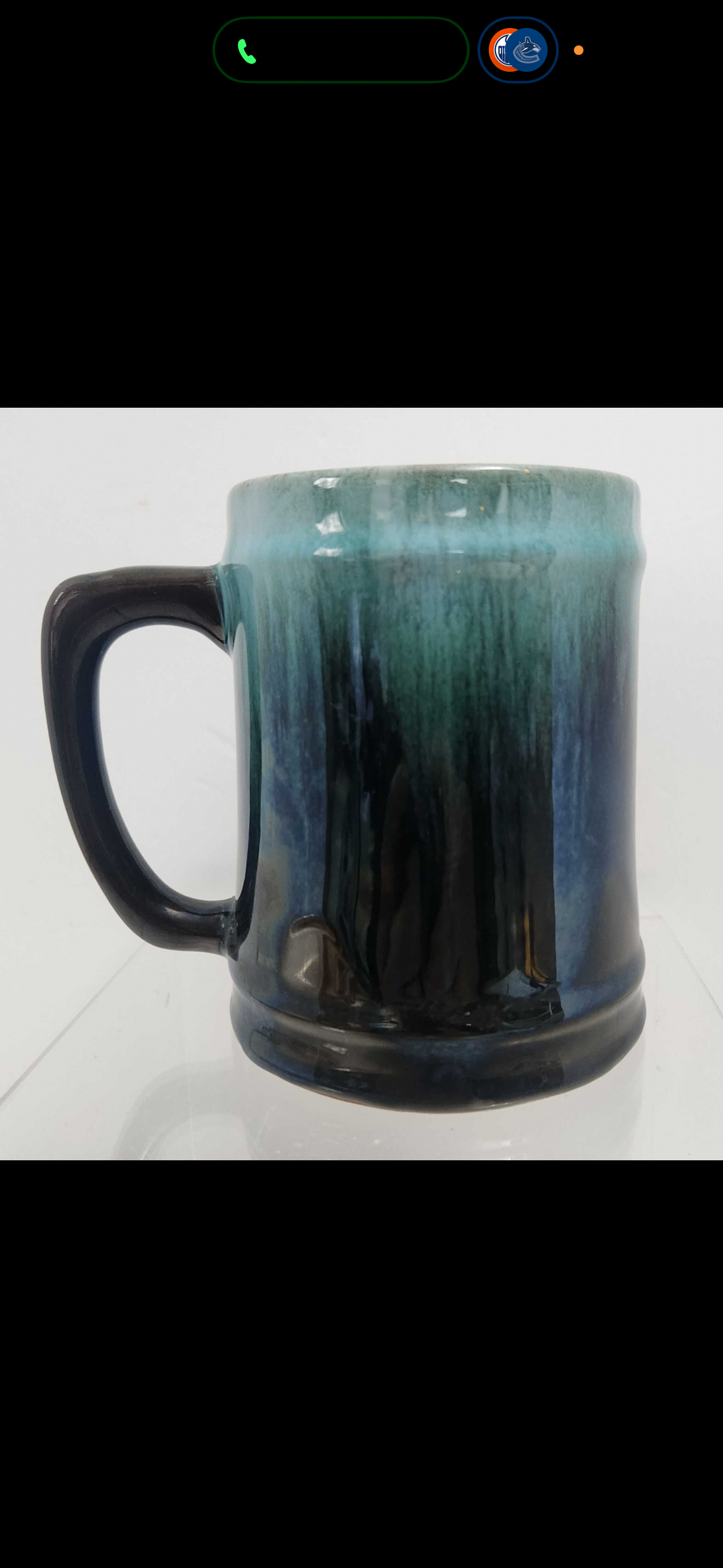 Blue Mountain Pottery Ceramic Glazed Coffee Mug - photo 2