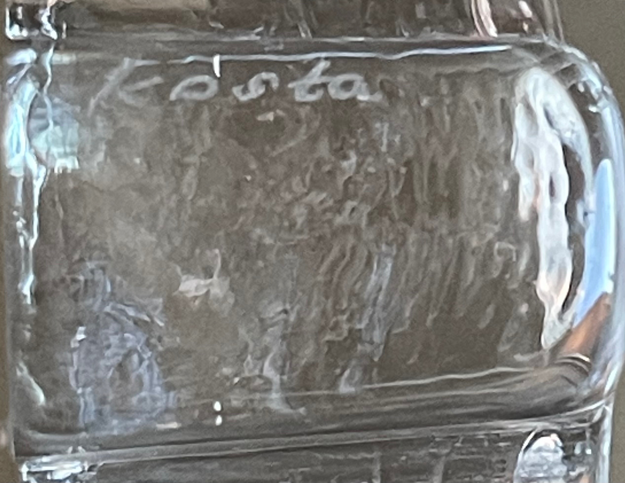 Vintage Kosta Boda Glass Rhino Paperweight - Bertil Vallien - photo 5