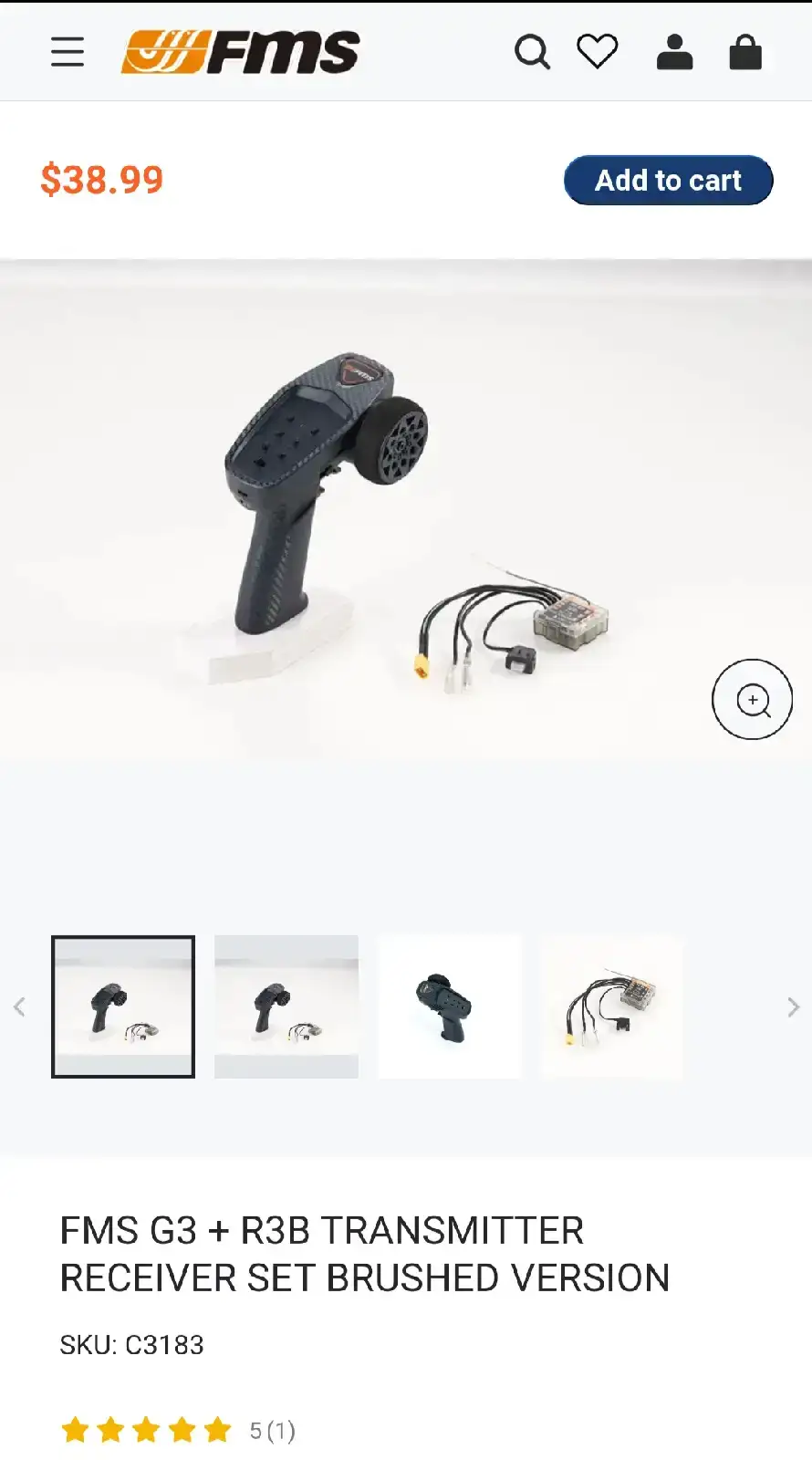 FMS G3 + R3B Transmitter and Receiver Set