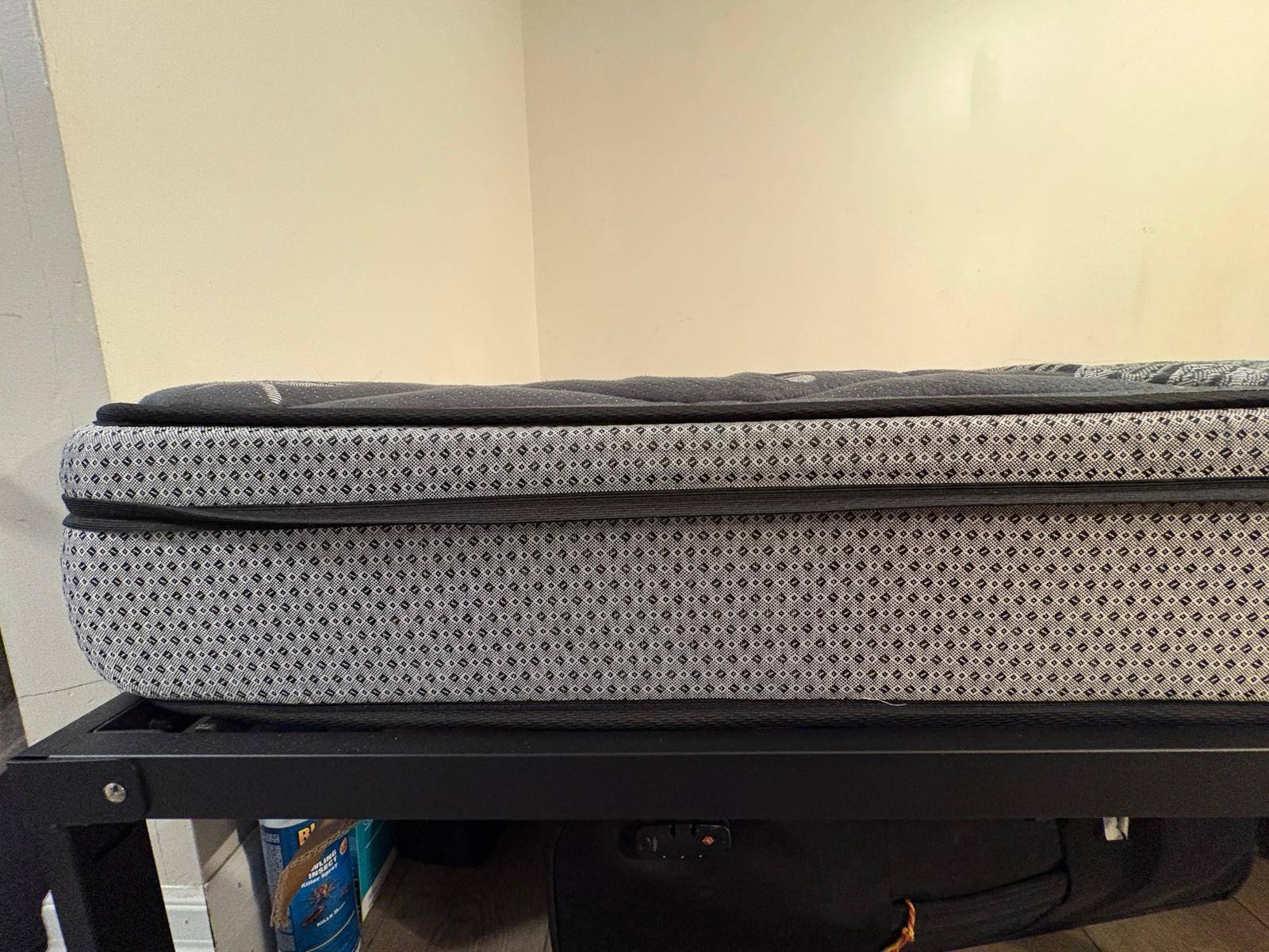 Queen Foam Mattress + Metal Frame – Clean & Bedbug-Free – $160 - photo 2