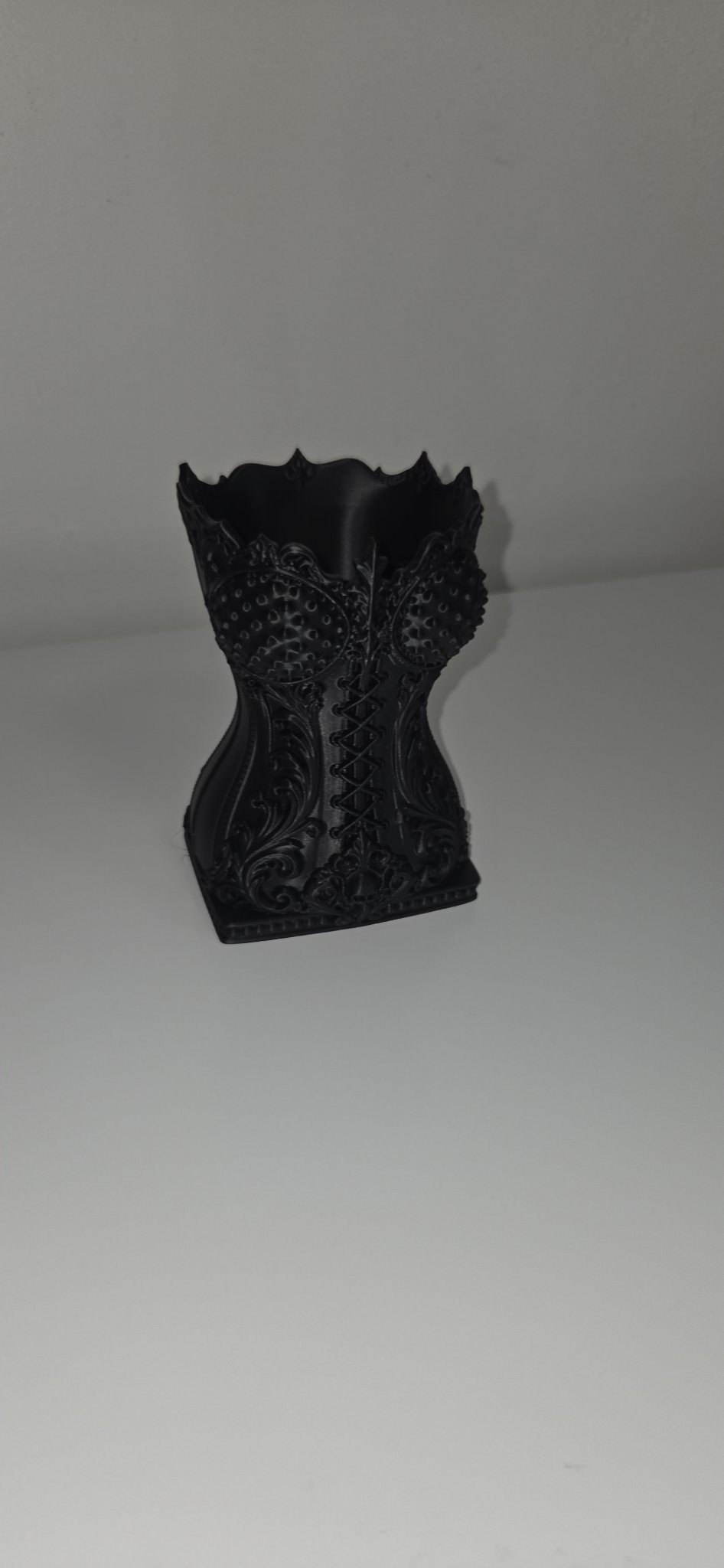 Gothic Corset Brush Holder - 3D Printed