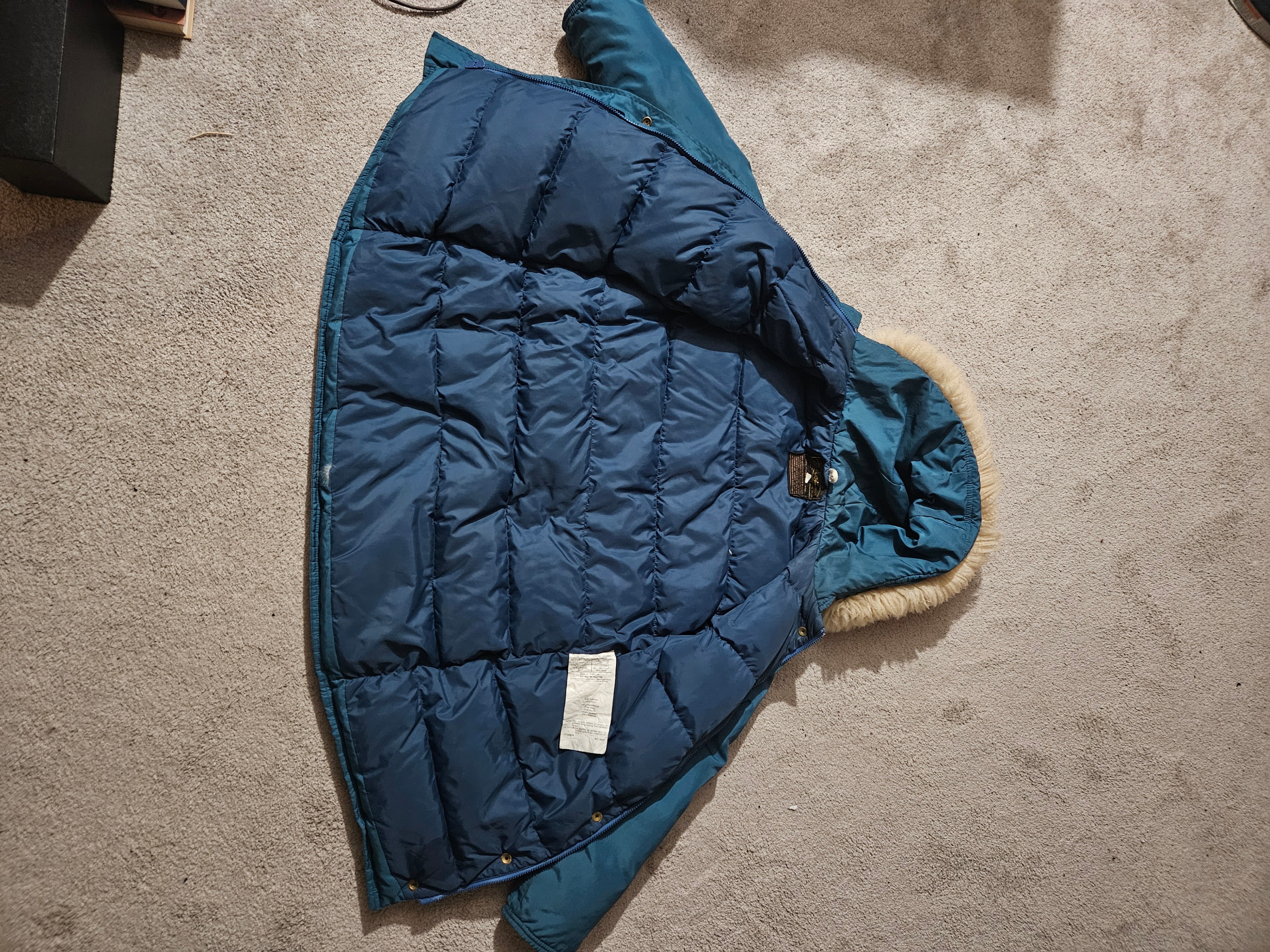 Vintage Eddie Bauer Women's Down Coat / Parka w/ Fur Hood, Sz M - photo 2
