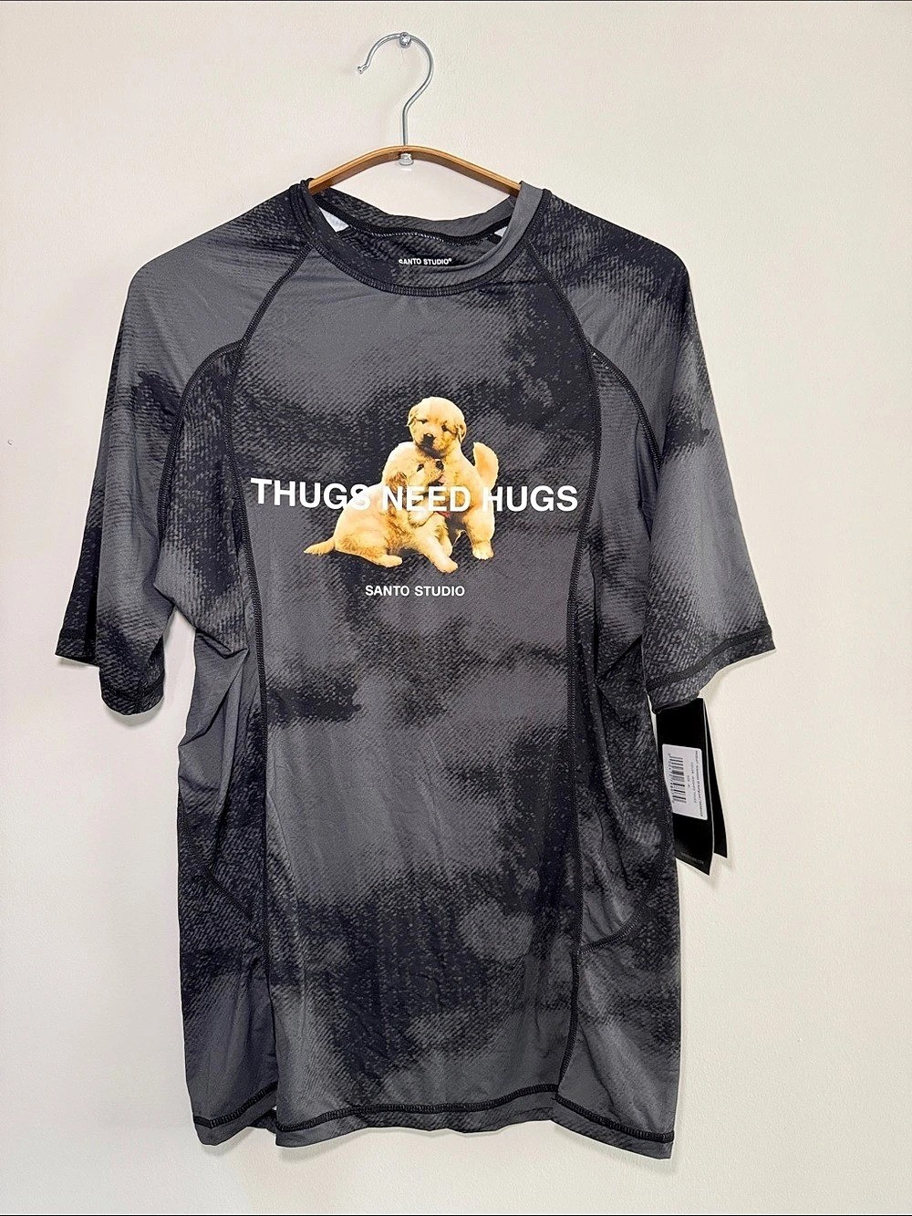 Santo Studio Submission SS Rashguard - Washed Thugs Tee NWT