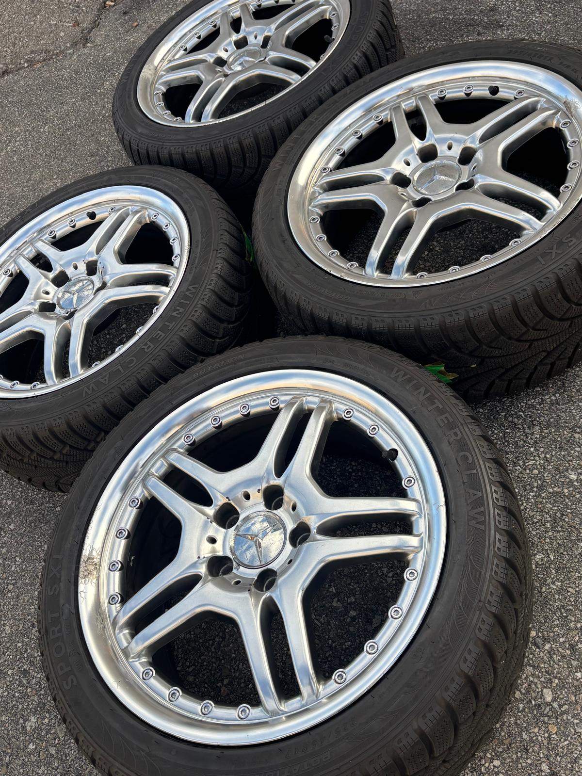 17”Mercedes rep(5x112)+225/45/R17 snows -CLK/ B/ C/ A Class/SLK - photo 5