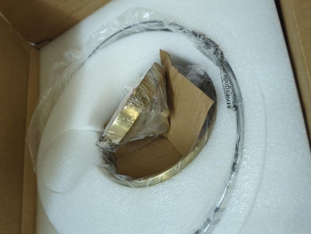 Brushed Gold 3-Light Pendant with Glass Shade - photo 3