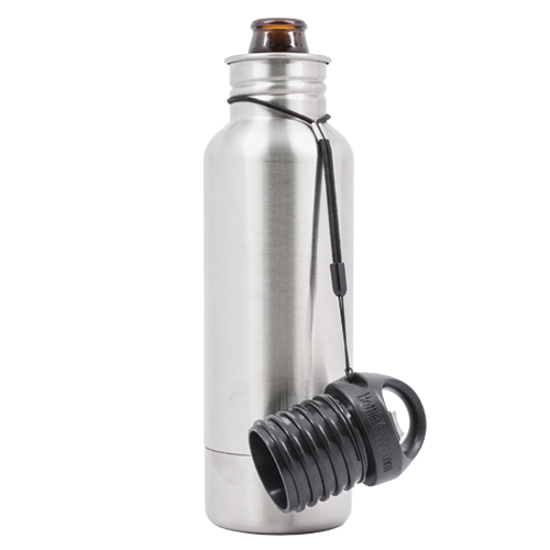 BottleKeeper Standard 2.0 Beer Bottle Insulator - Silver - photo 3