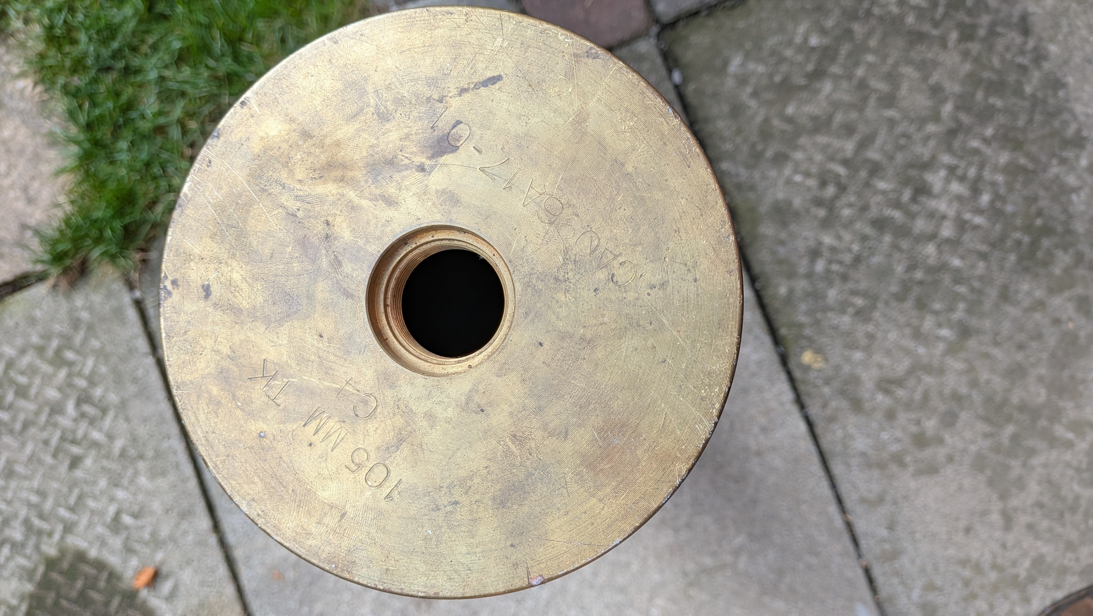 105mm L7 Brass Tank Gun Shell Casing – $150 OBO - photo 5