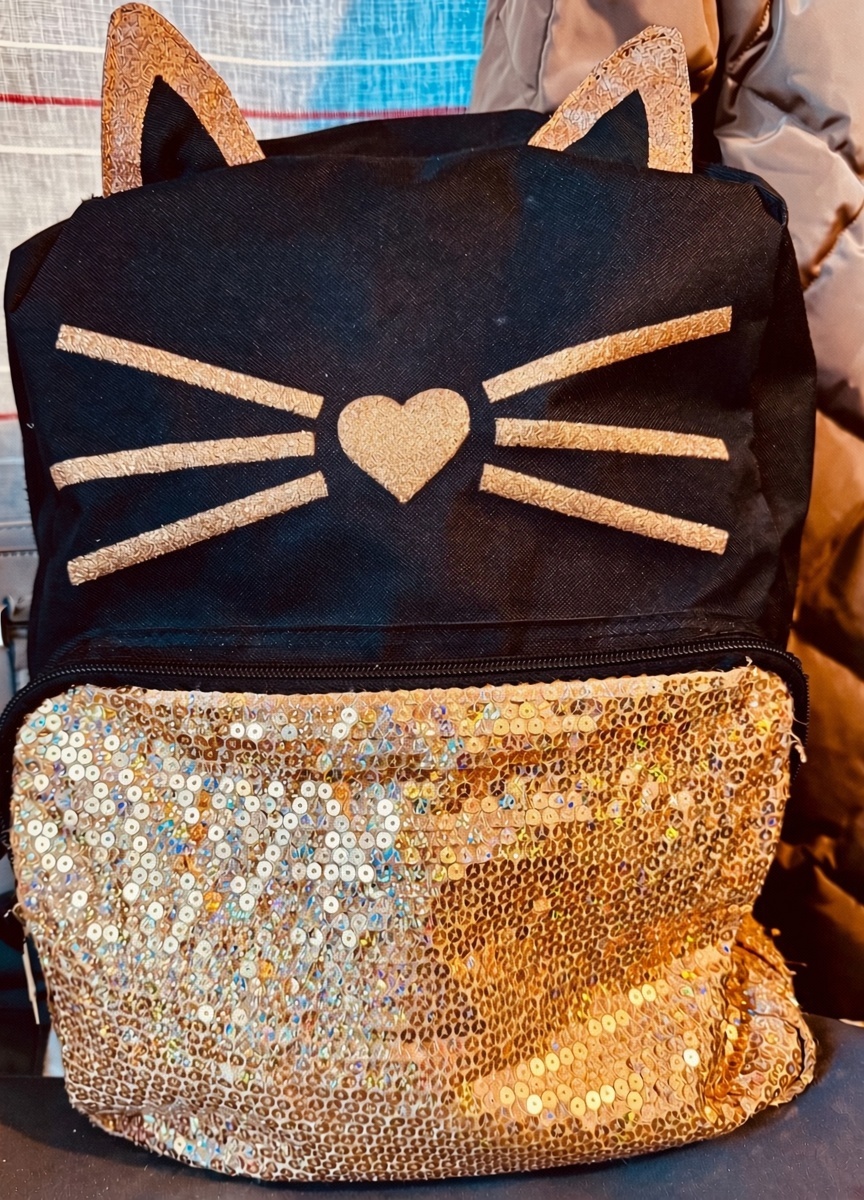 Cat Themed Sequin Backpack - photo 2