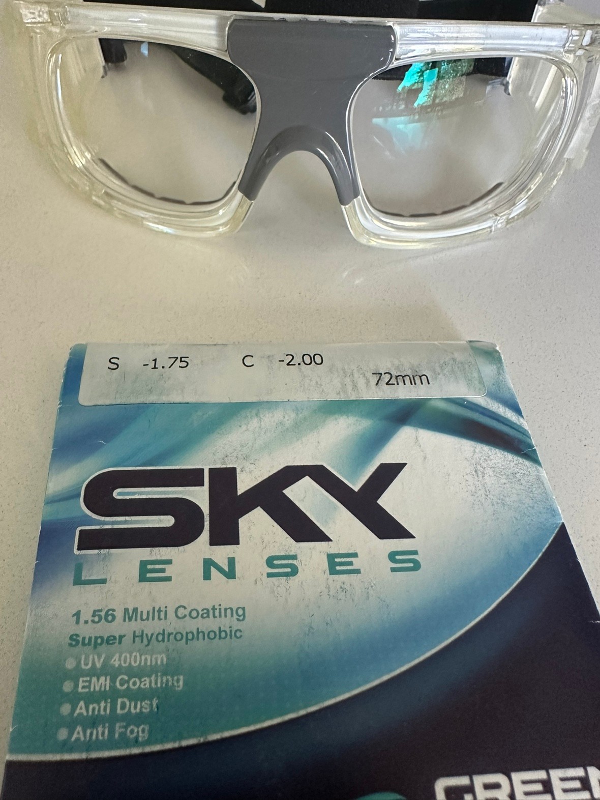 Sport prescription goggles( Anti fog and anti dust)