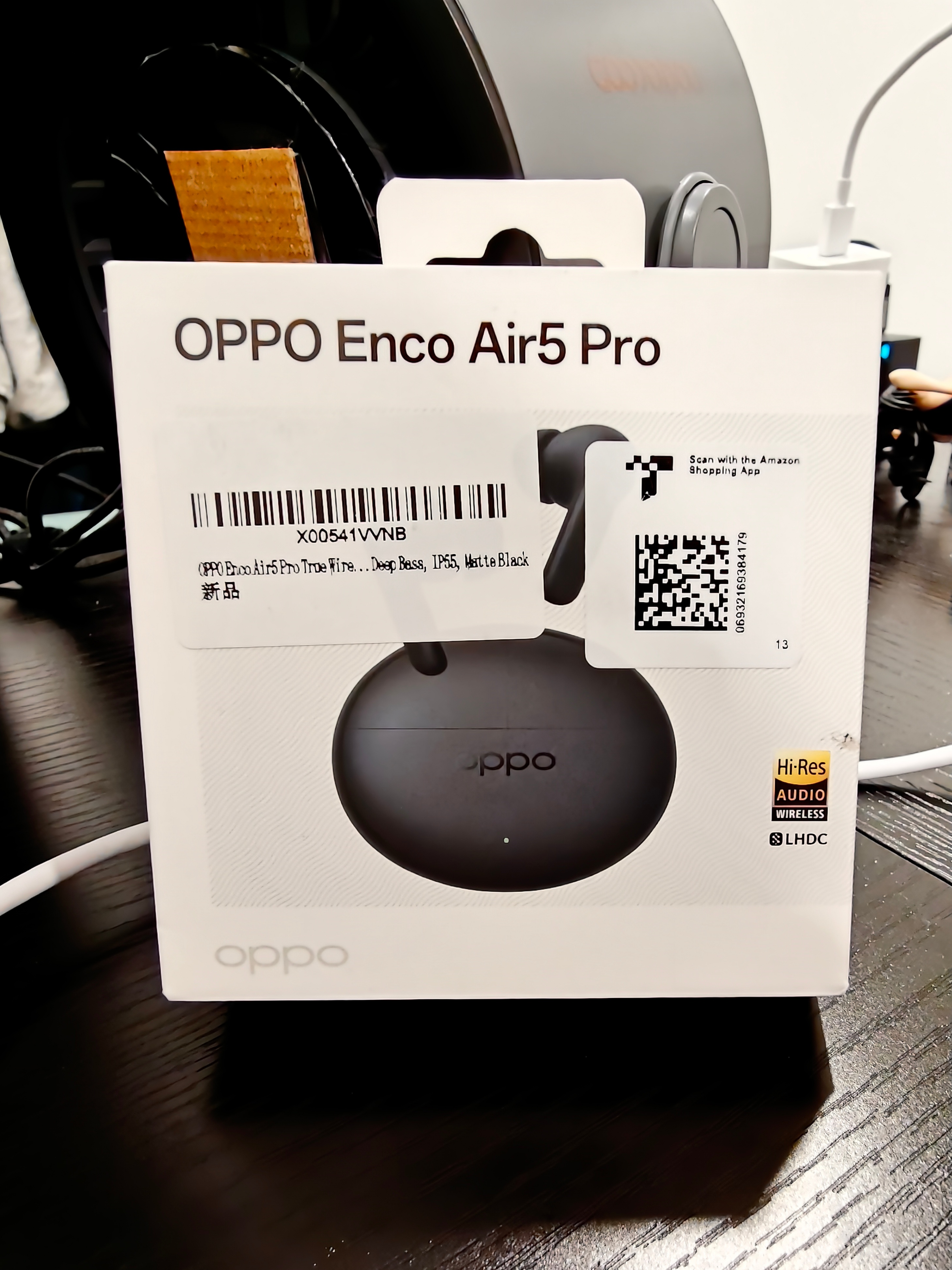 OPPO Enco Air5 Pro ANC Earbuds - Like New (Matte Black)