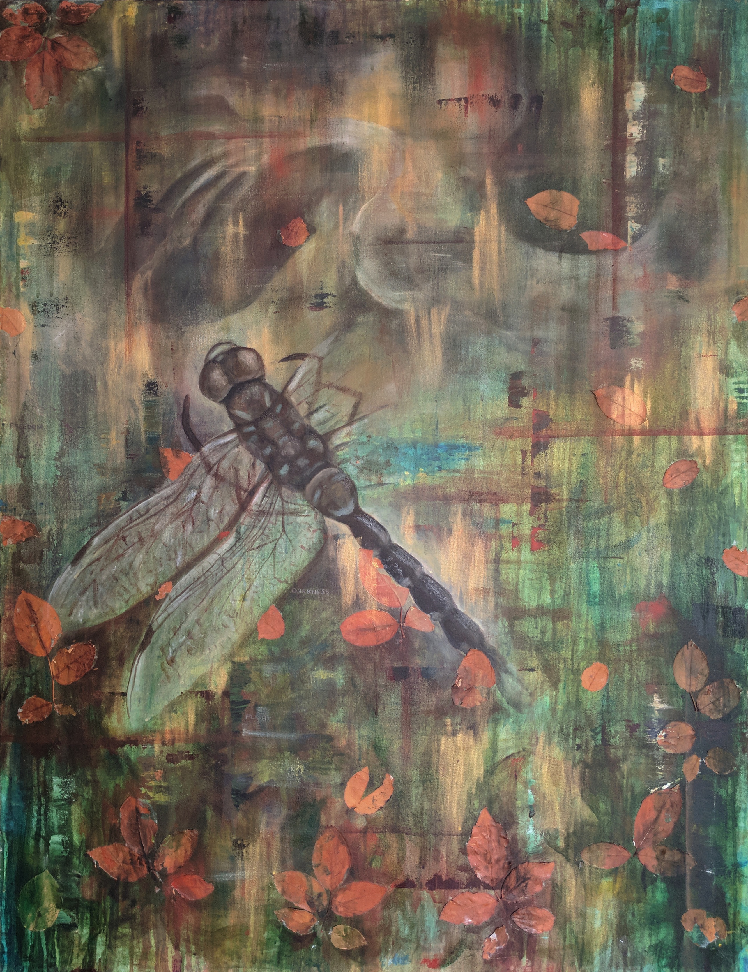 Dragonfly Acrylic on Canvas Painting