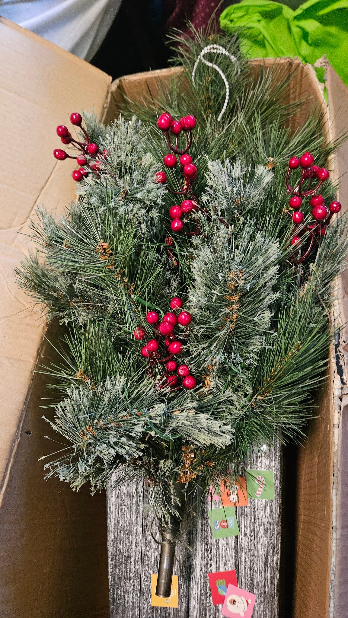 4 ft Pre-Lit Artificial Christmas Tree in Planter Pot - photo 2