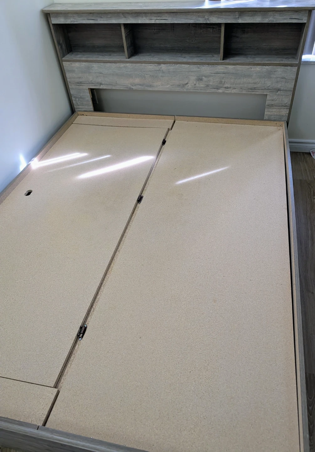 Storage Queen Bed Frame with Headboard