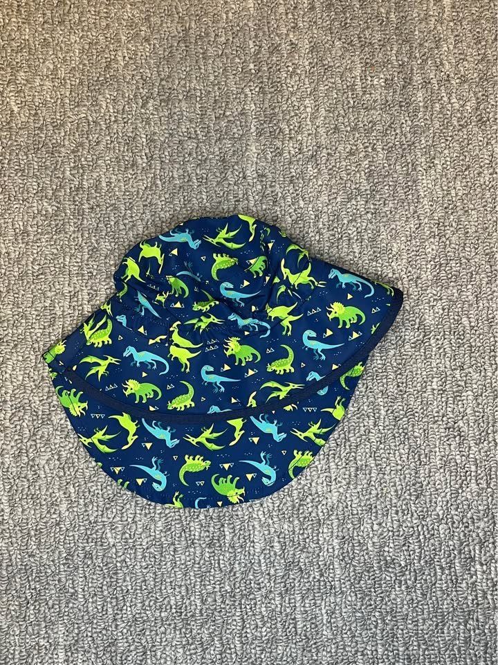 LIKE NEW Jan & Jul Dinosaur UPF Sun Hat size small