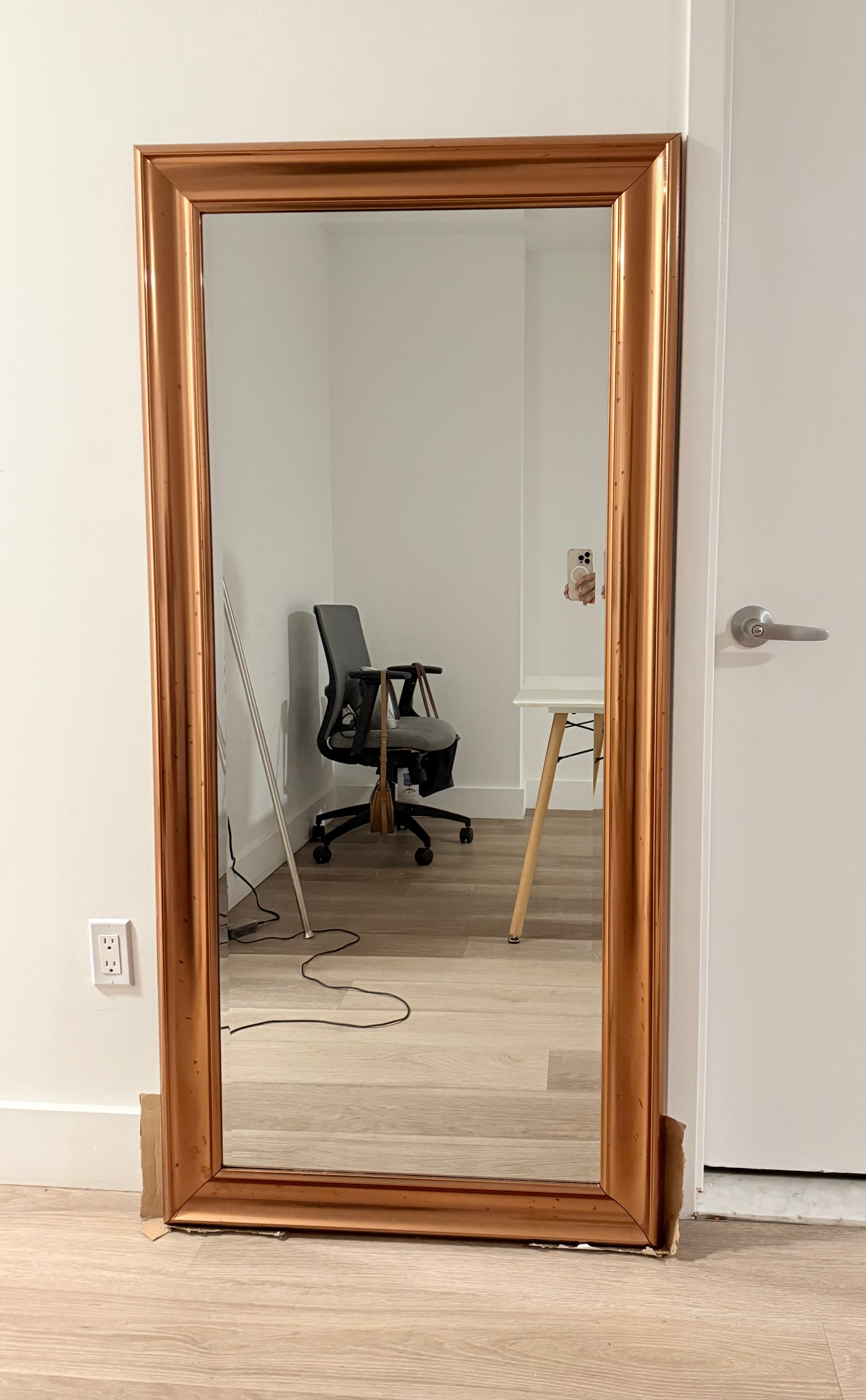 Full body floor mirror