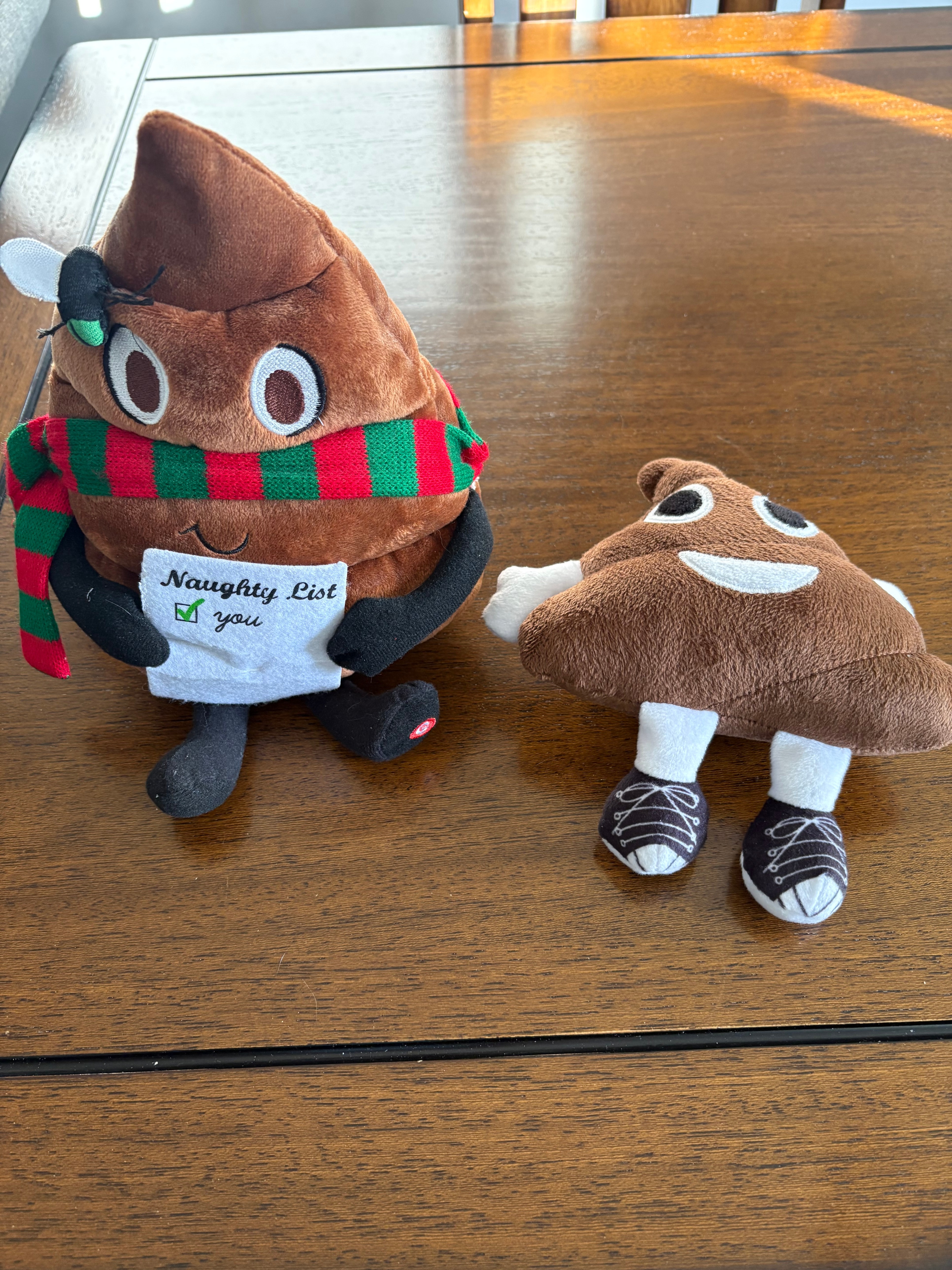 Set of 2 Christmas Poop Plush Toys