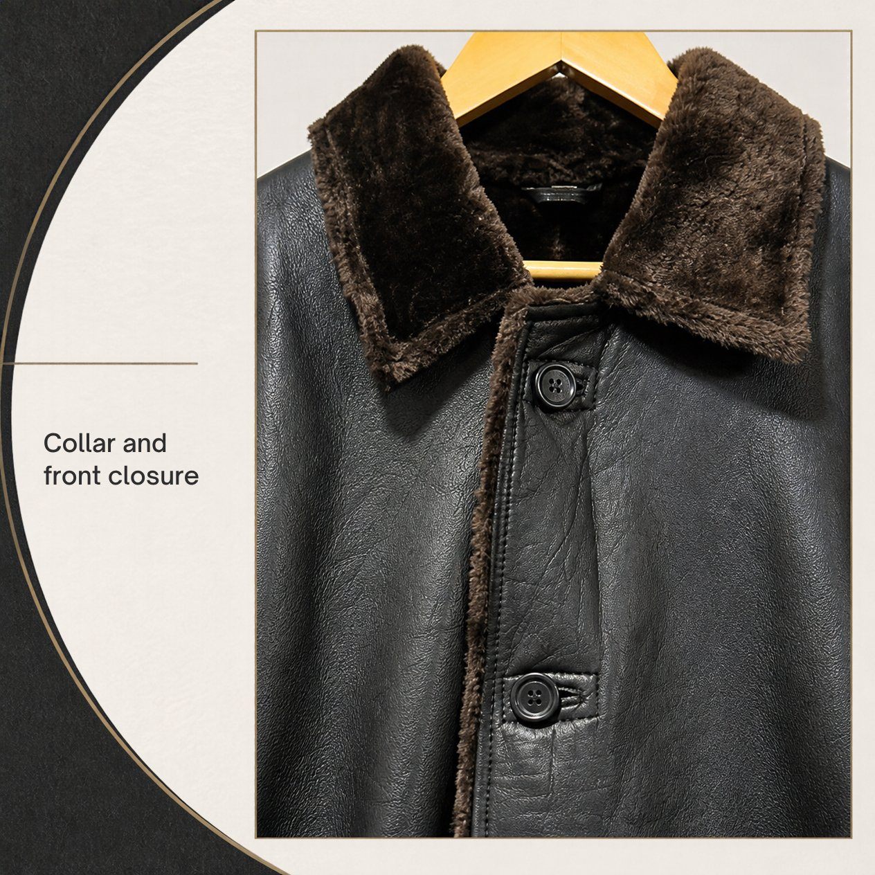 JKT-021 — Men's fur-lined long winter coat — brand new, size L - photo 4