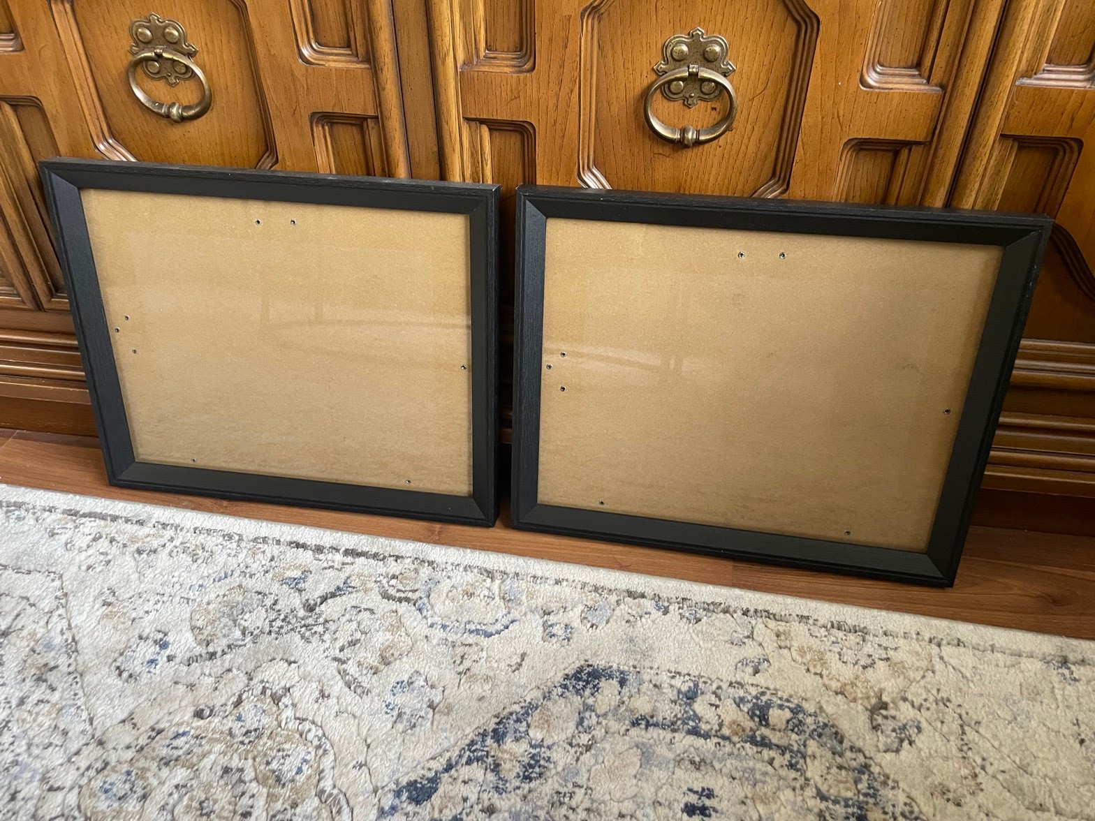 3 picture frames, silver and black, no print - photo 2