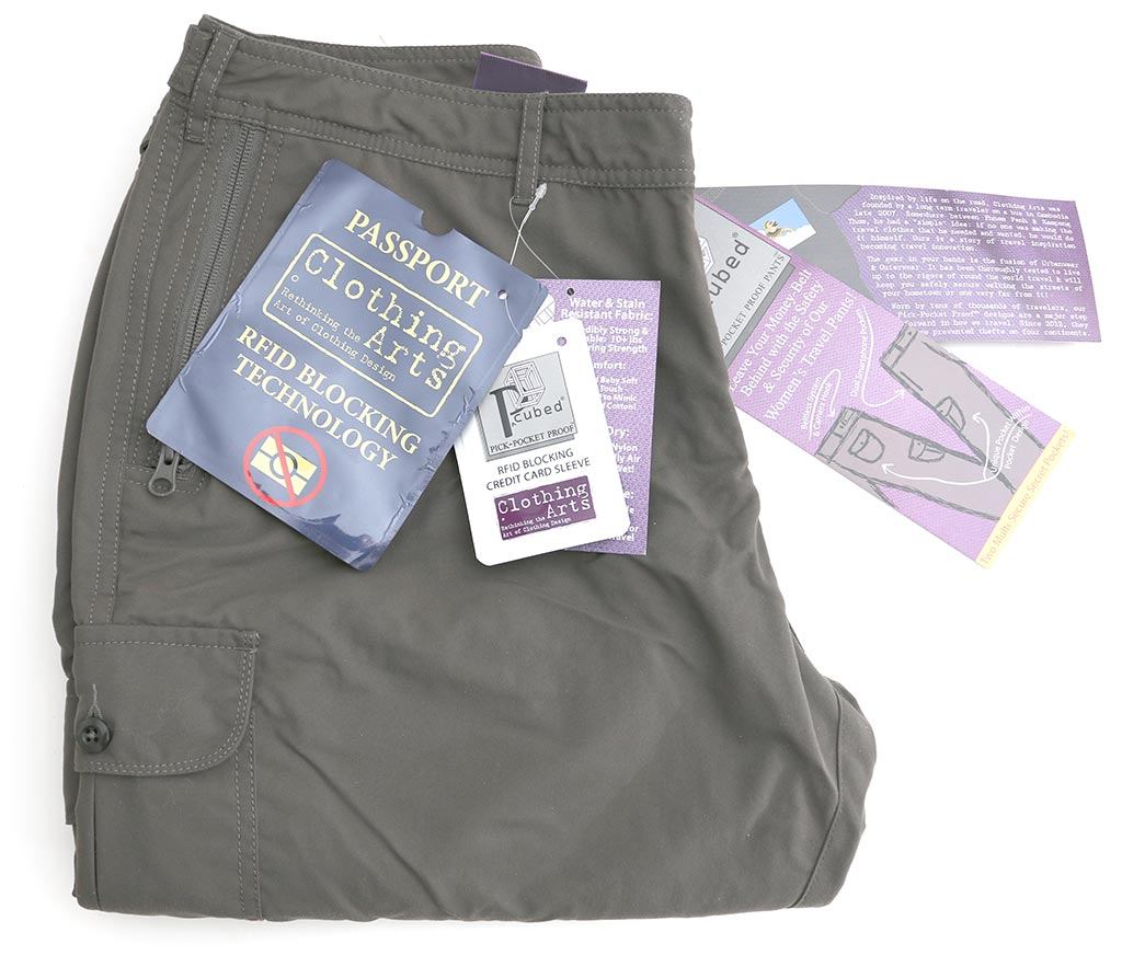 clothingarts Pick-Pocket Proof® Adventure Travel Pants GARY