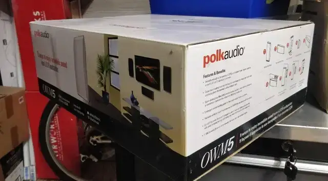 NEW Polk Audio OWM5 Home Theatre Speakers - Pair, Never Used - photo 4