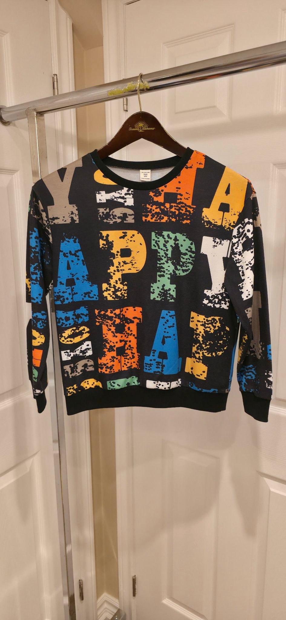 Kids SHEIN letter-print sweatshirt size 10Y