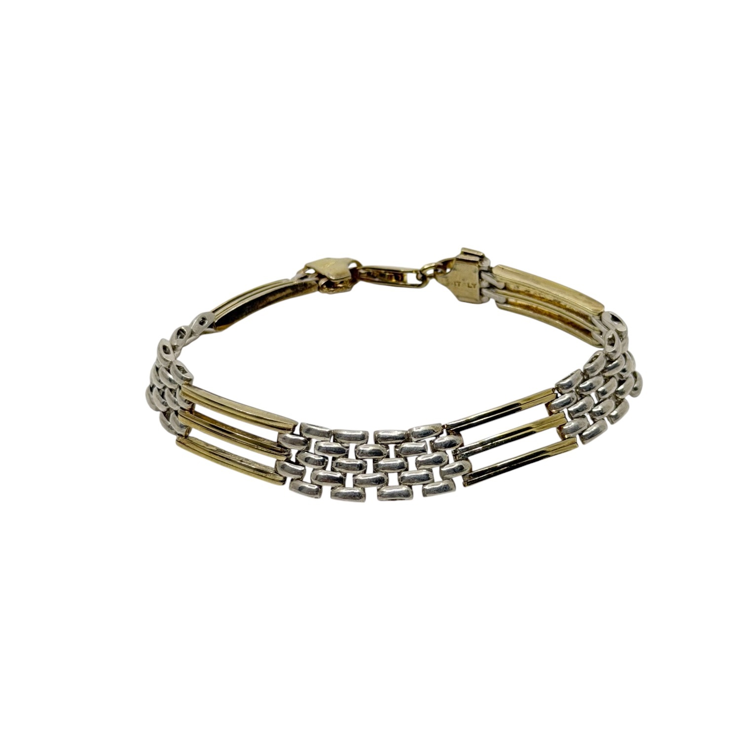 Gold vermeil Sterling silver link bracelet - GM1027 - photo 2