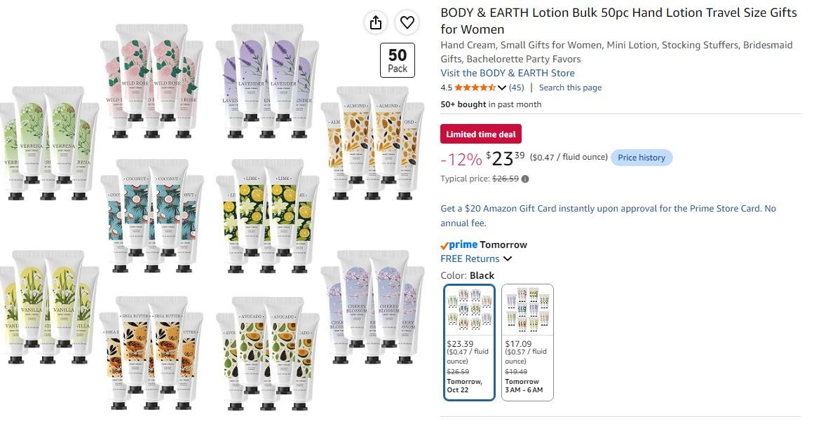 NEW~ Travel Size Hand Lotion Gifts – 50 Pc - photo 2