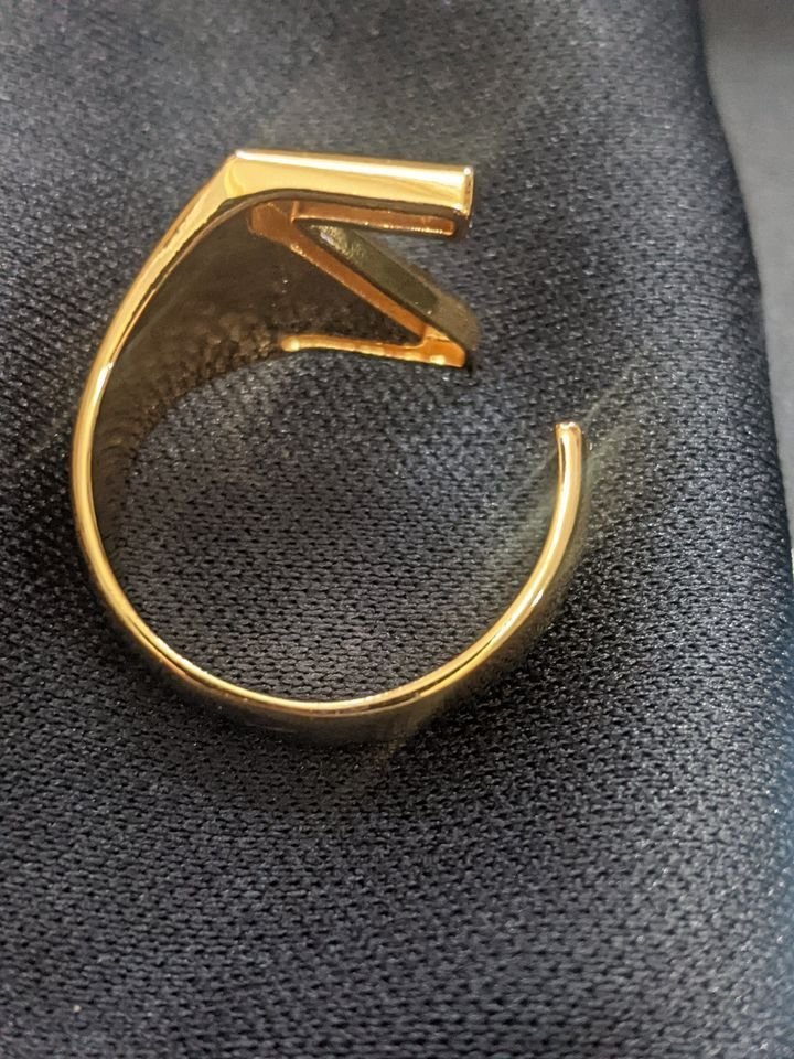 Keystyle GoldChic Jewelry Gold Bold Initial Letter N (or Z)