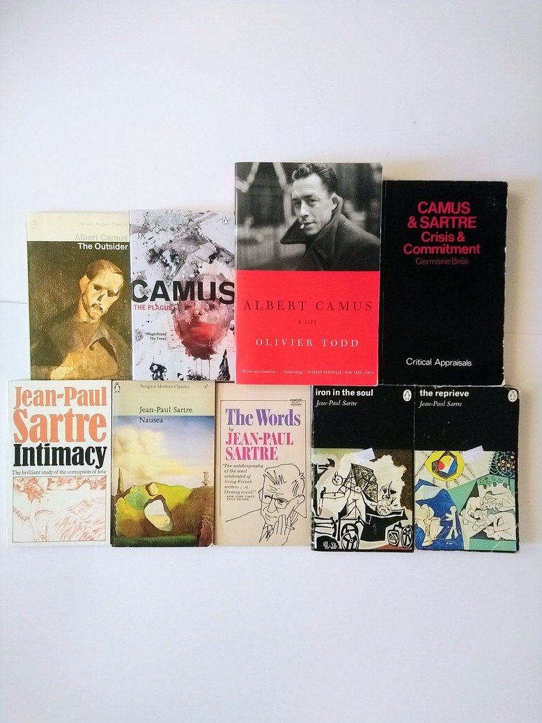 Albert Camus / Jean Paul Sartre books!