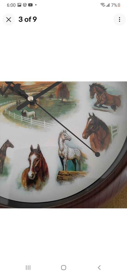 New Ruane Manning Horse, wall clock equestrian - photo 3