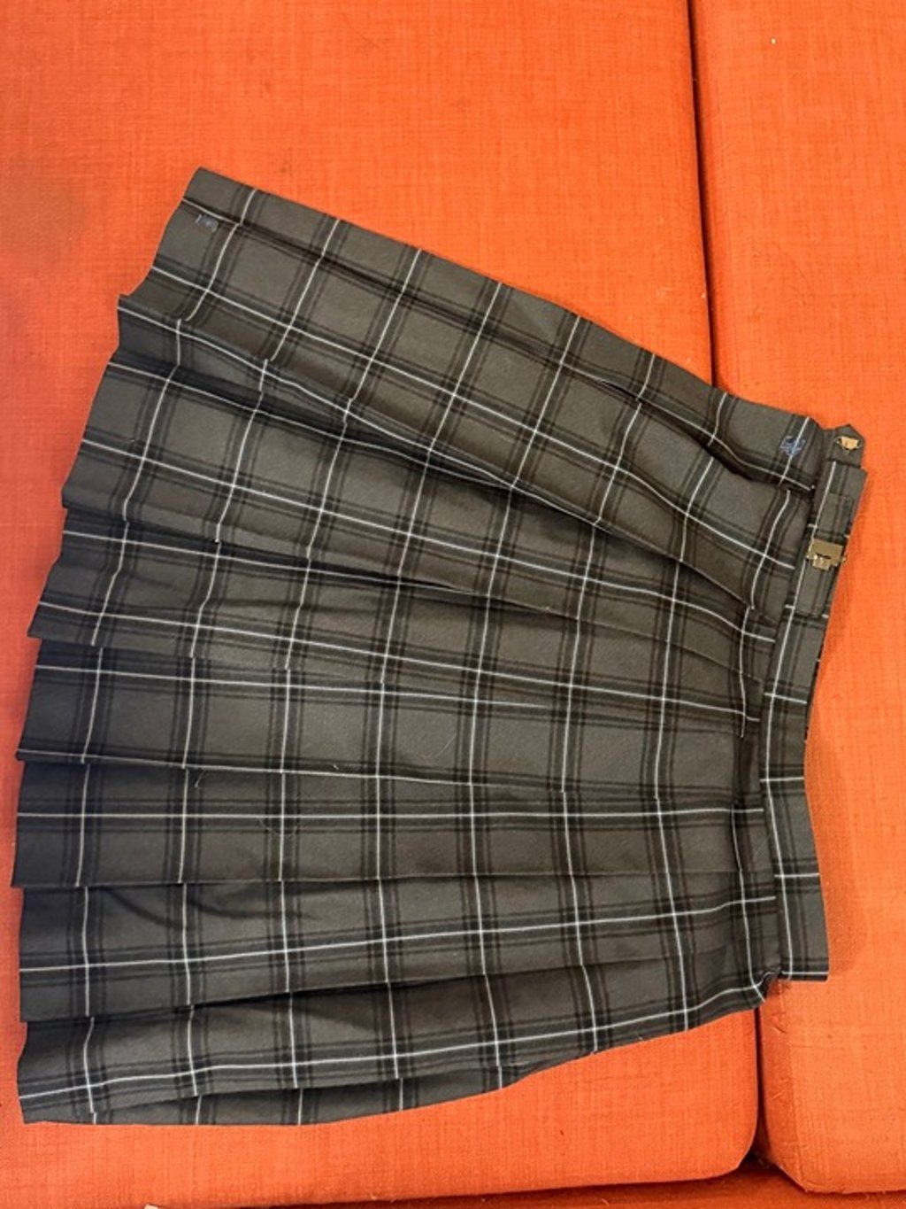 Japanese School JK Plaid Pleated Mini Skirt-dark grey-One Size